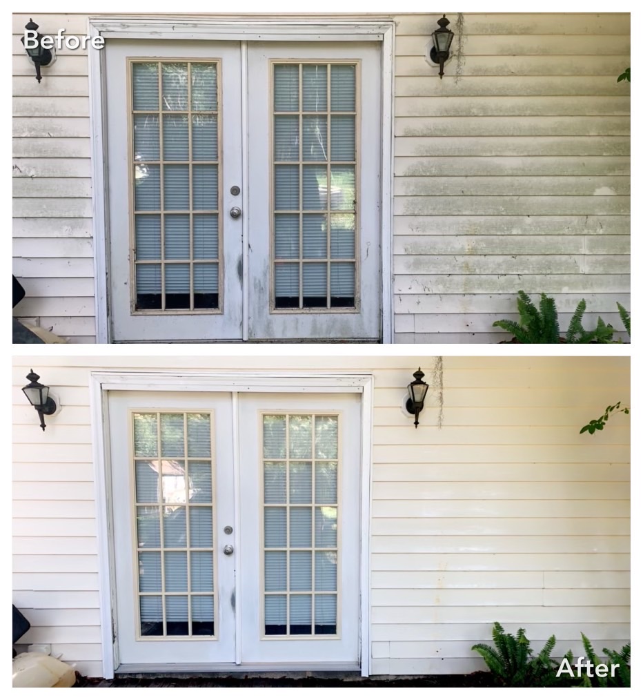 House Washing before and after