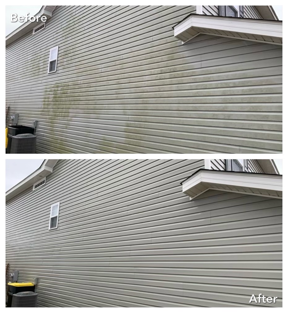 House Washing before and after
